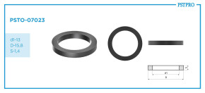 Кольцо резиновое PSTO-07023 d1-13 D-15,8 S-1,4 ☐-ring