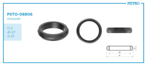 Кольцо резиновое PSTO-08806 C-3 d1-27 D-37 ☐-ring
