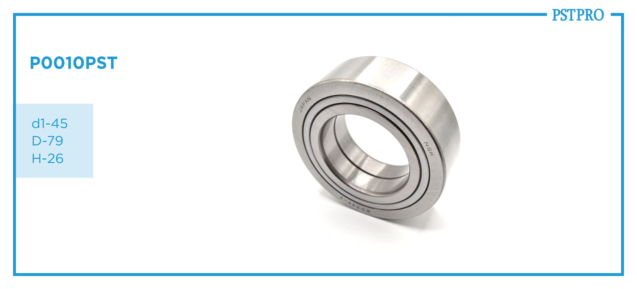 Подшипник рулевой рейки с ЭУР Lexus LS IV 2006- d1-45 D-79 H-26