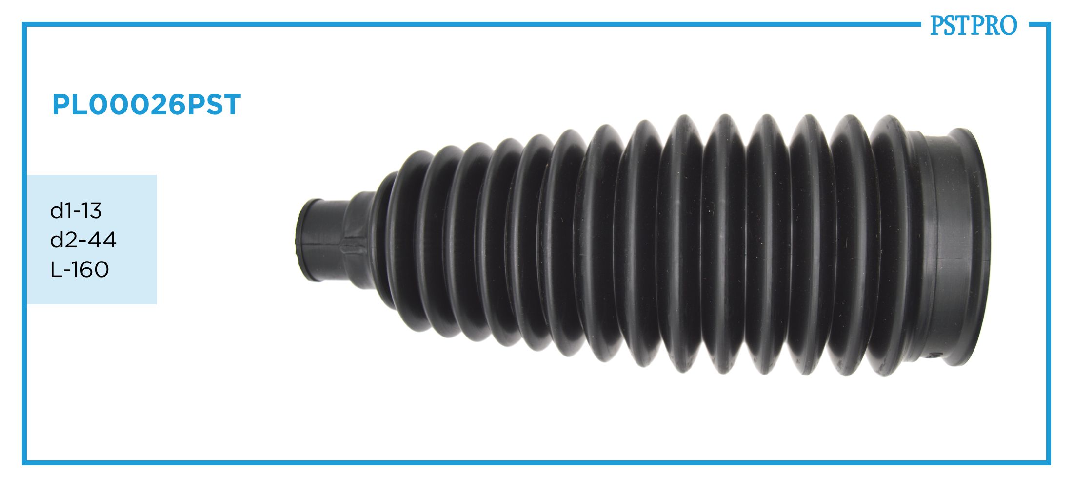 Пыльник рулевой рейки PL00026PST Lexus GS 300 1993-2005, Lexus GS 300 1997-2005 d1-13 d2-44 L-160