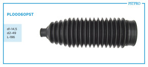 Пыльник рулевой рейки PL00060PST Seat Toledo II 1999-2004, Skoda Octavia 1996- d1-14,5 d2-49 L-186