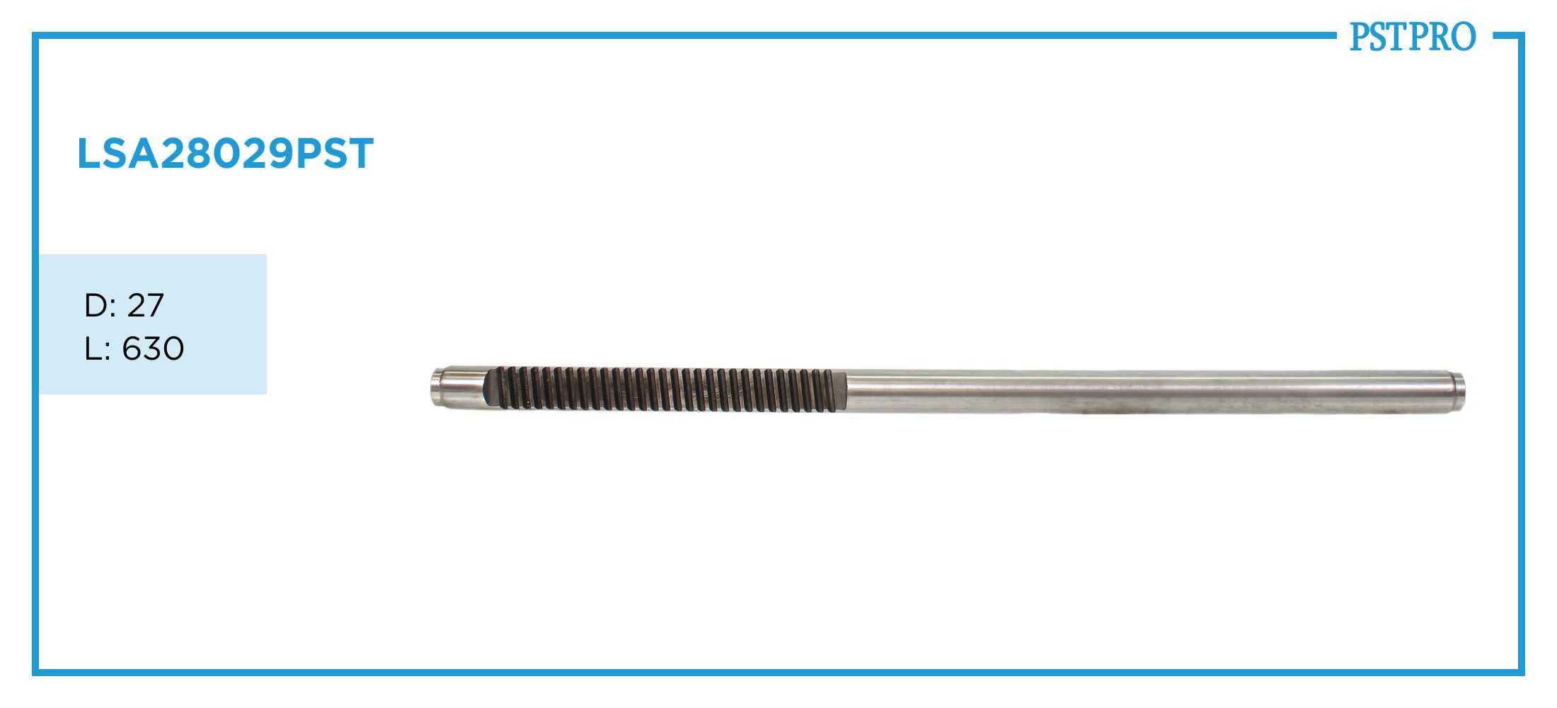 Вал продольный для электрической рулевой рейки Honda CR-V 2006- d1-27 L-630 Z-28 M16×1,0 мм