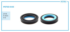 Сальник амортизатора PST03-043 d1-18 D-30,5 H-5 SHOWA