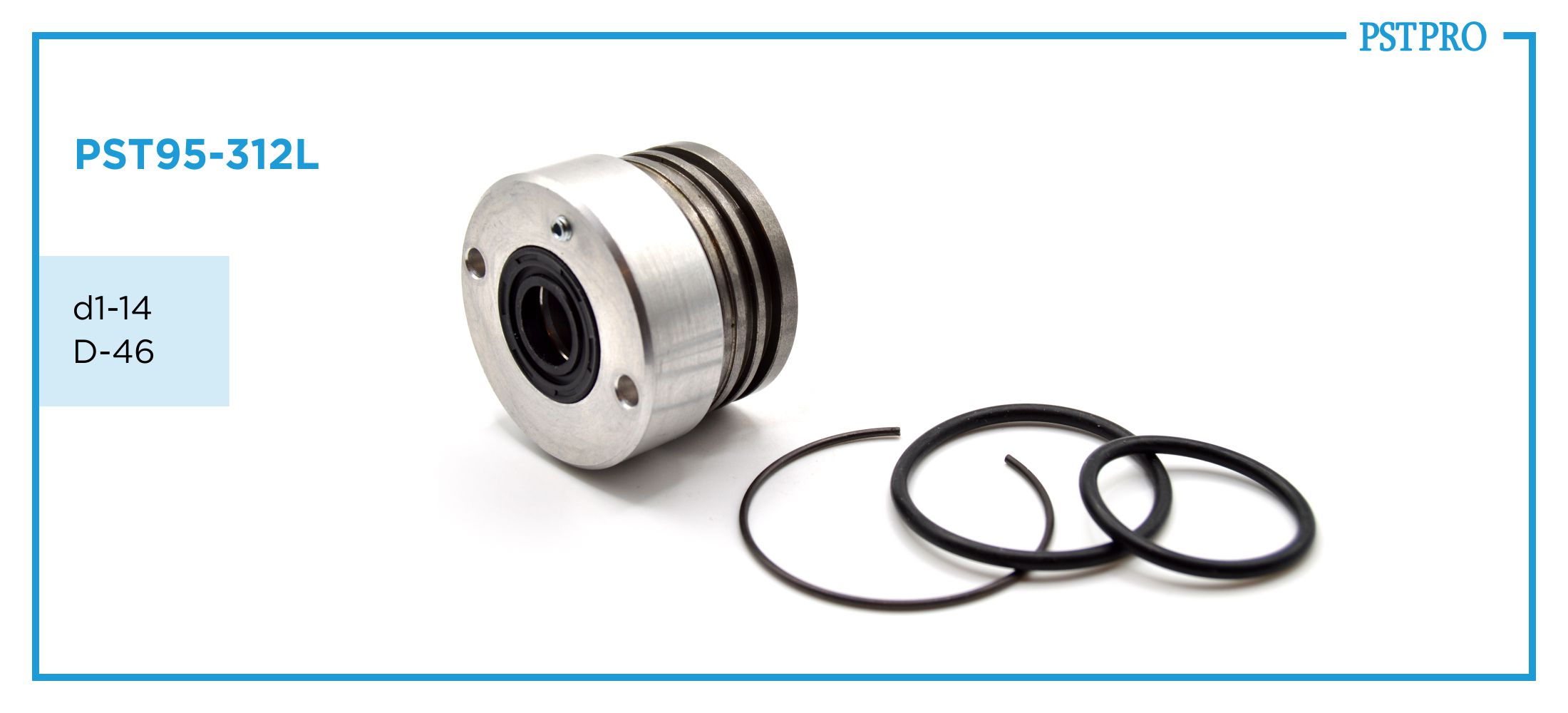 Комплект направляющей PST95-312L d1-14 D-46 Ø