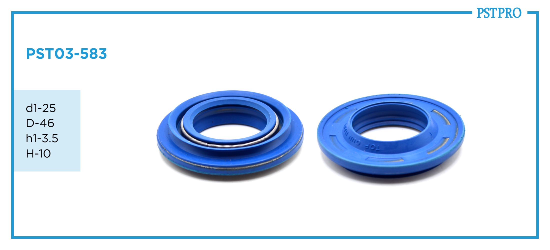 Сальник амортизатора PST03-583 Mercedes W207 d1-25 D-46 h1-3,5 H-10