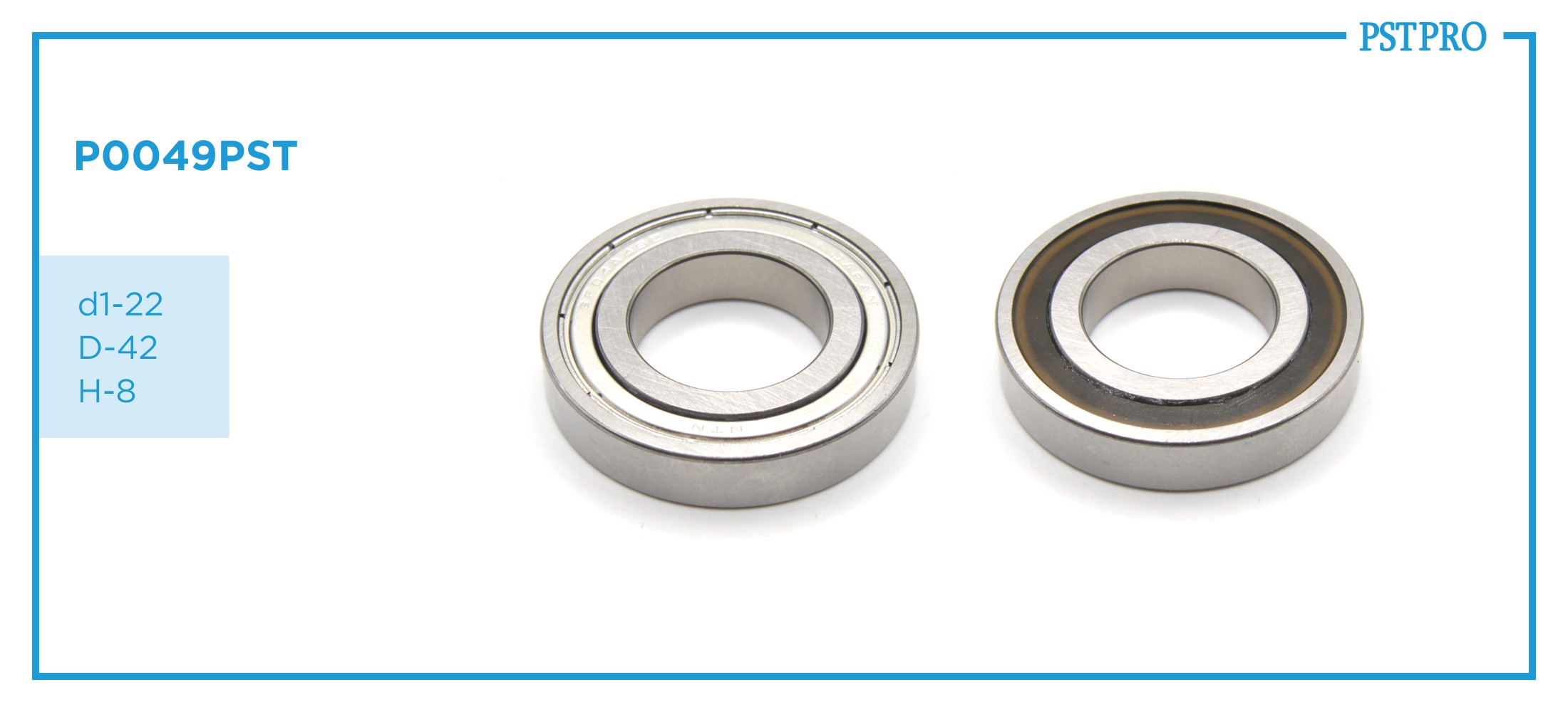 Подшипник средний распределителя рулевой рейки Acura, Suzuk, Honda d1-22 D-42 H-8