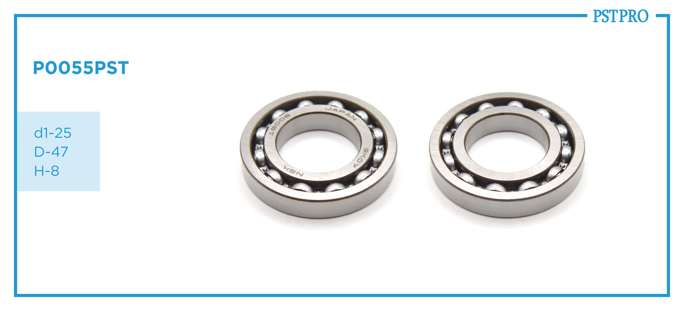 Подшипник опорный средний распределителя рулевой рейки VW, KIA, Hyundai d1-25 D-47 H-8