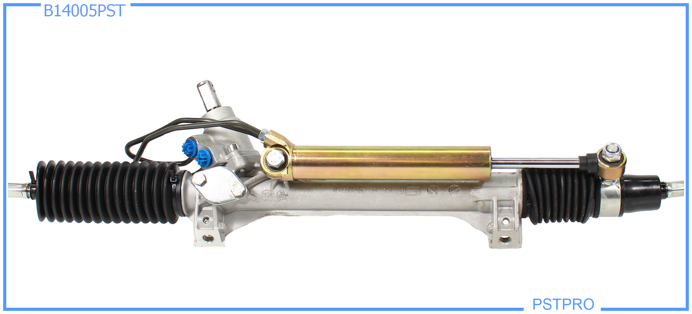 Гидравлическая рулевая рейка Citroen Berlingo 1998-2002 квадратный шток, трубки на резьбе