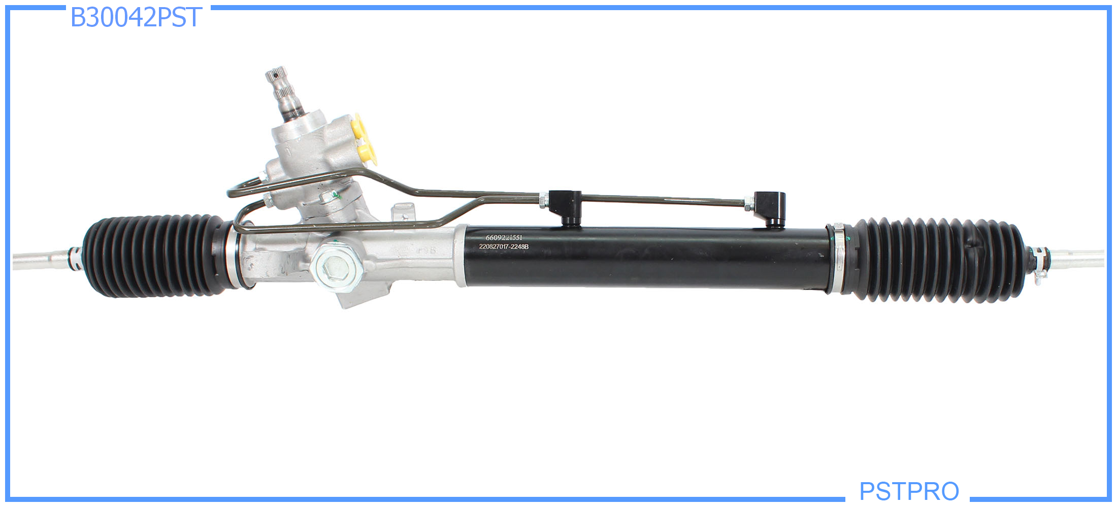 Гидравлическая рулевая рейка Hyundai Getz 2002- параллельное расположение трубок