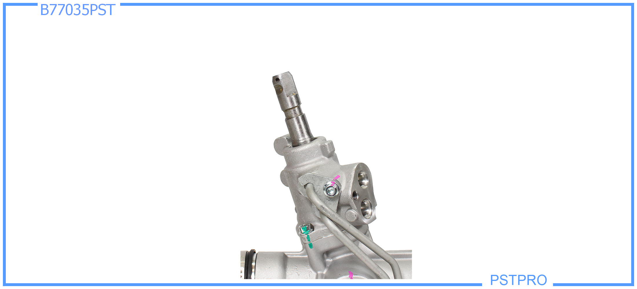 Гидравлическая рулевая рейка Volvo XC90 2002-2014 с площадкой крепления подушки, трубки без резьбы