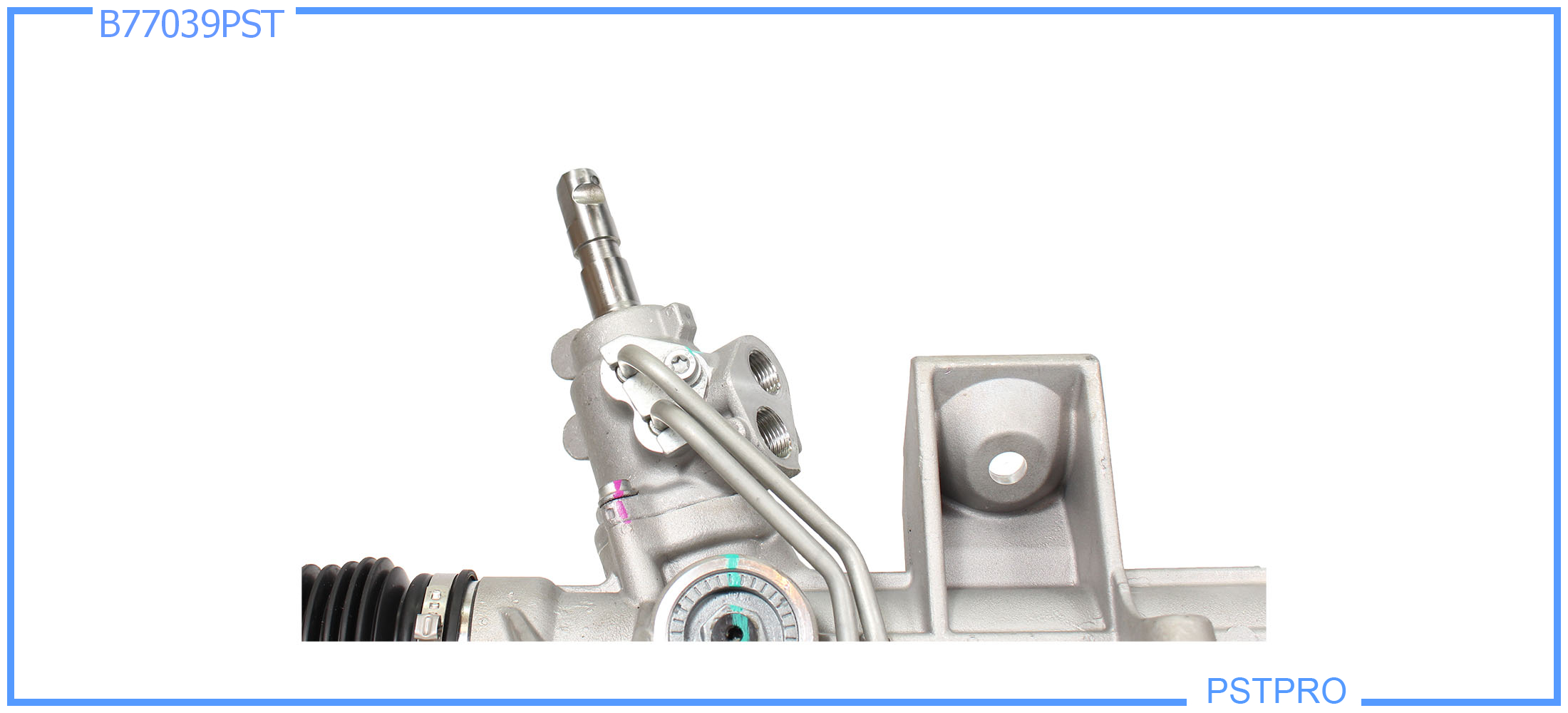 Гидравлическая рулевая рейка Volvo XC90 2002-2014 с площадкой крепления подушки, трубки на резьбе