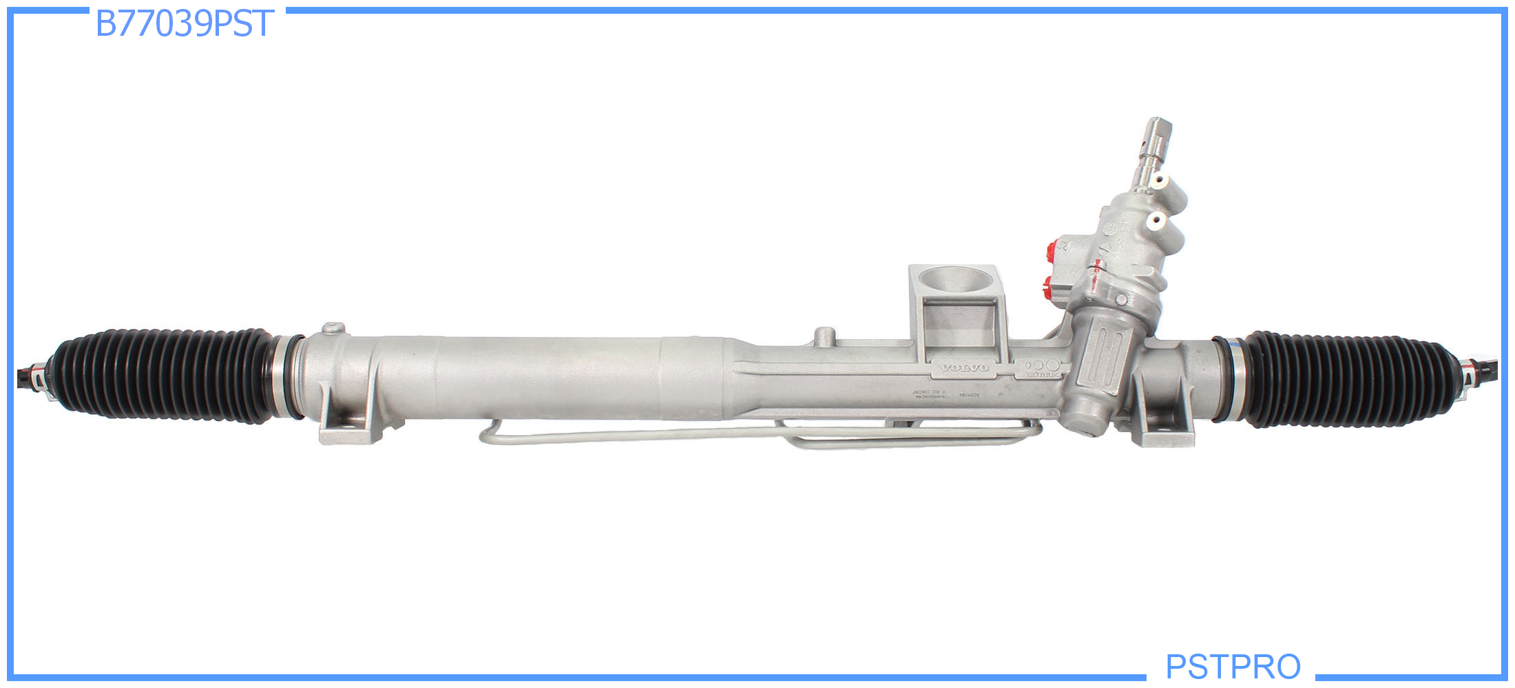 Гидравлическая рулевая рейка Volvo XC90 2002-2014 с площадкой крепления подушки, трубки на резьбе