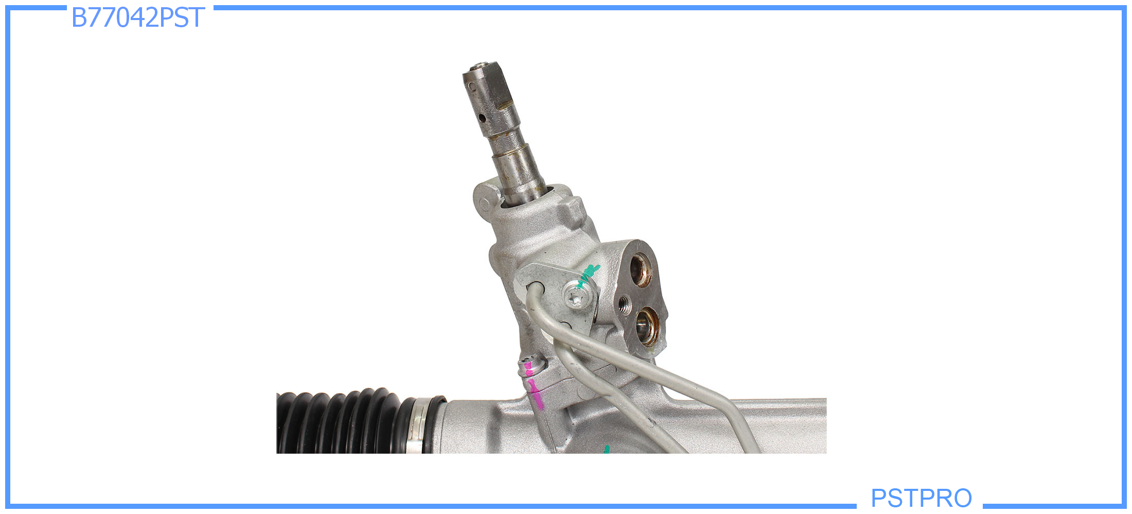 Гидравлическая рулевая рейка Volvo XC90 2002-2014 без площадки крепления подушки, трубки без резьбы