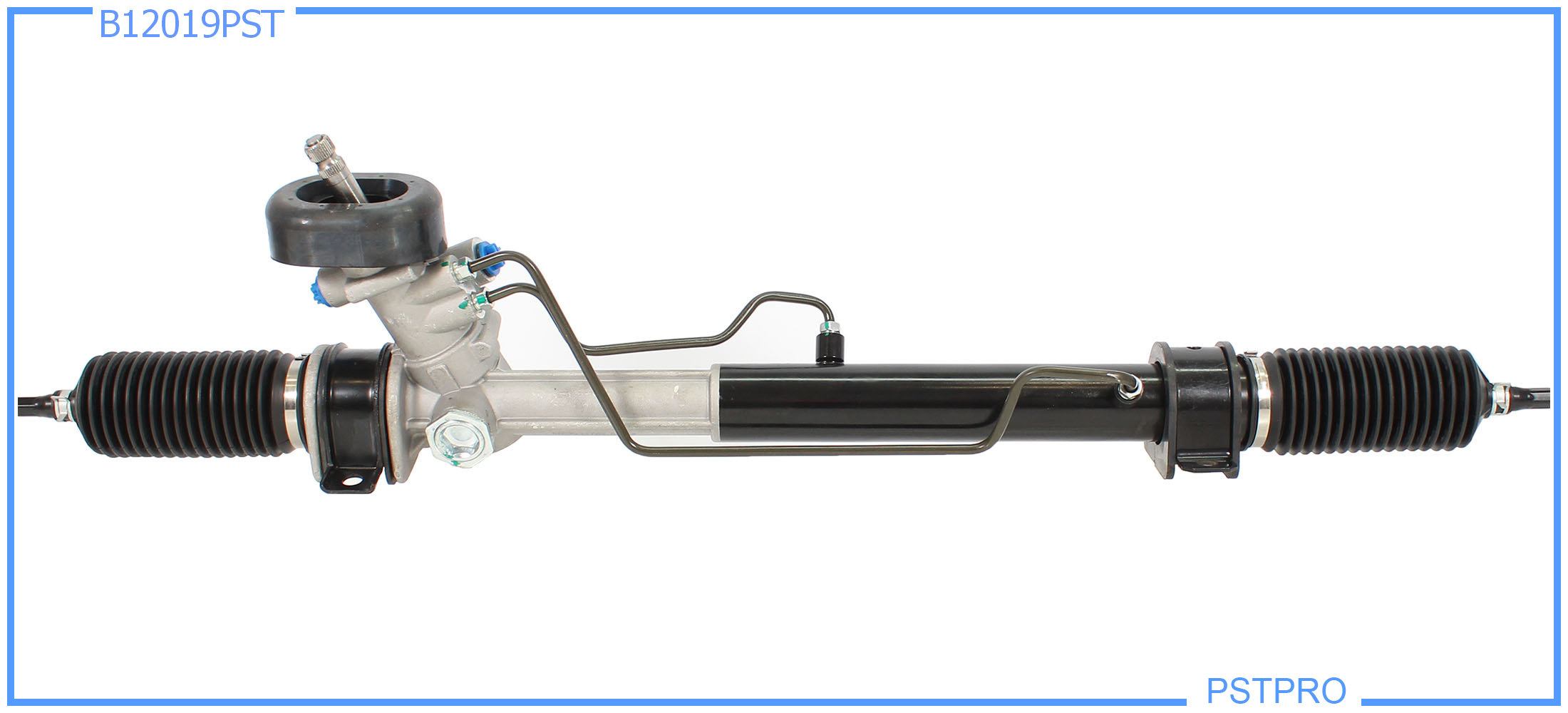 Гидравлическая рулевая рейка Chevrolet Aveo 2005- штуцер ВЫХОД в сторону левой тяги