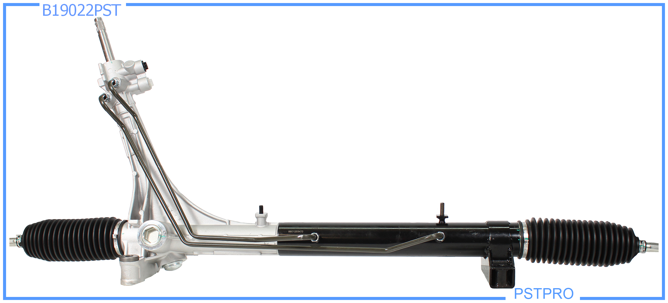 Гидравлическая рулевая рейка Dodge RAM Promaster 2013-, Fiat Ducato 2015- НЕРАЗЪЁМНЫЙ хомут, с шлицевым штоком 22 шлица