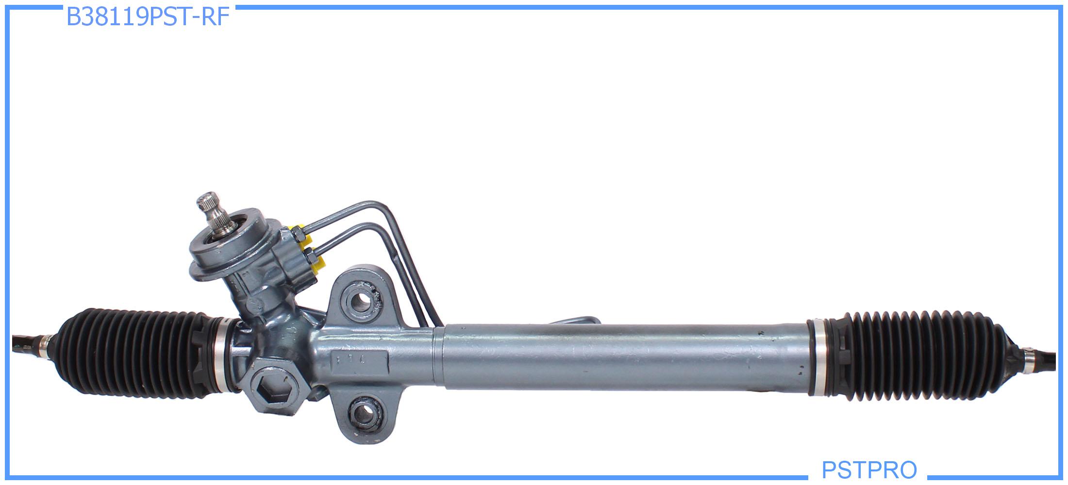 Гидравлическая рулевая рейка KIA Spectra (FB) 2001-2004 расположение штуцеров гидроцилиндра горизонтальное