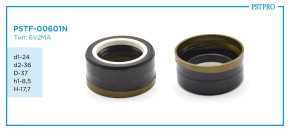 Сальник d1-24 d2-36 D-37 h1-8,5 H-17,7 Тип: 6V2MA