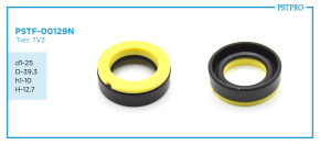 Сальник d1-25 D-39,3 h1-10 H-12,7 Тип: 7V3