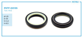 Сальник d1-25 D-35 h1-3,2 H-6,5 Тип: 4V2
