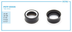 Сальник d1-26 d2-38 D-40 h1-8,5 H-17,7 Тип: 6V2