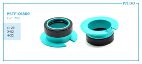 Сальник d1-28 D-52 H-22 Тип: 7V2