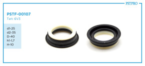 Сальник d1-25 d2-35 D-40 h1-1,7 H-10 Тип: 6V3