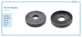 Верхний защитный колпачок d1-16,5 d2-30,5 D-55 h1-7,5 H-9 Тип: 2