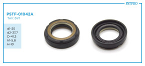 Сальник d1-25 d2-37,7 D-41,3 h1-5,8 H-10 Тип: 6V1