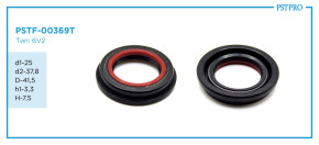 Сальник d1-25 d2-37,8 D-41,5 h1-3,3 H-7,5 Тип: 6V2