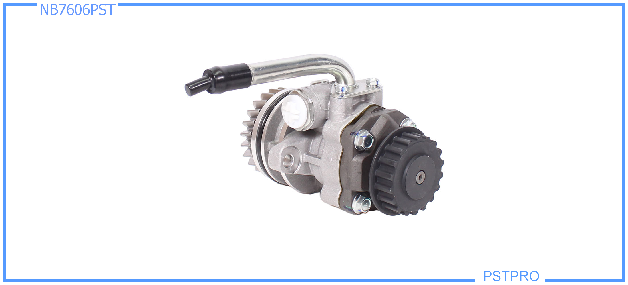 Насос ГУР VW Multivan 2003, VW Transporter T5 2003- для авто с кондиционером и дизельным двигателем объемом 2,5