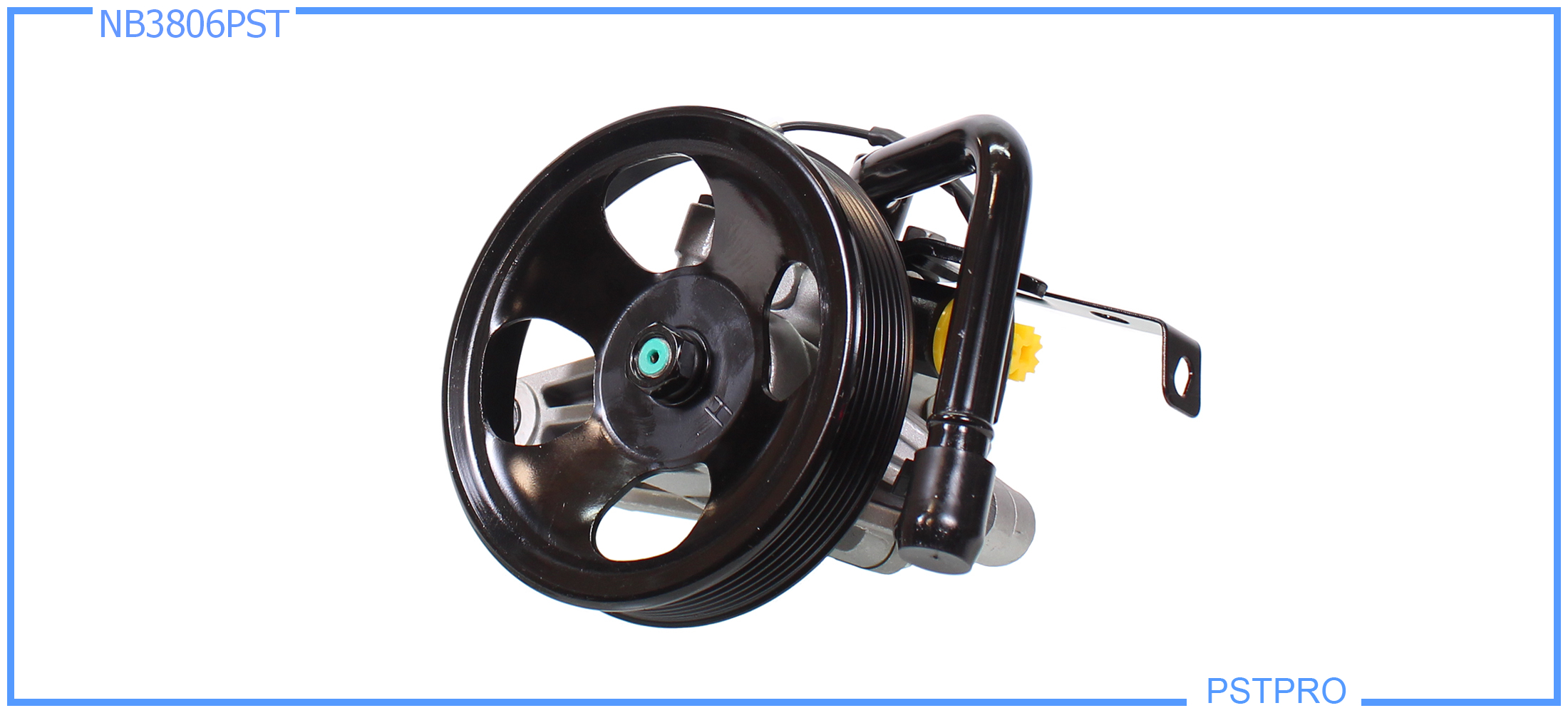 Насос ГУР KIA Rio III 2011-, Hyundai Solaris 2010-, Hyundai Accent IV 2010- с датчиком, шкив 6PK диаметр 140мм