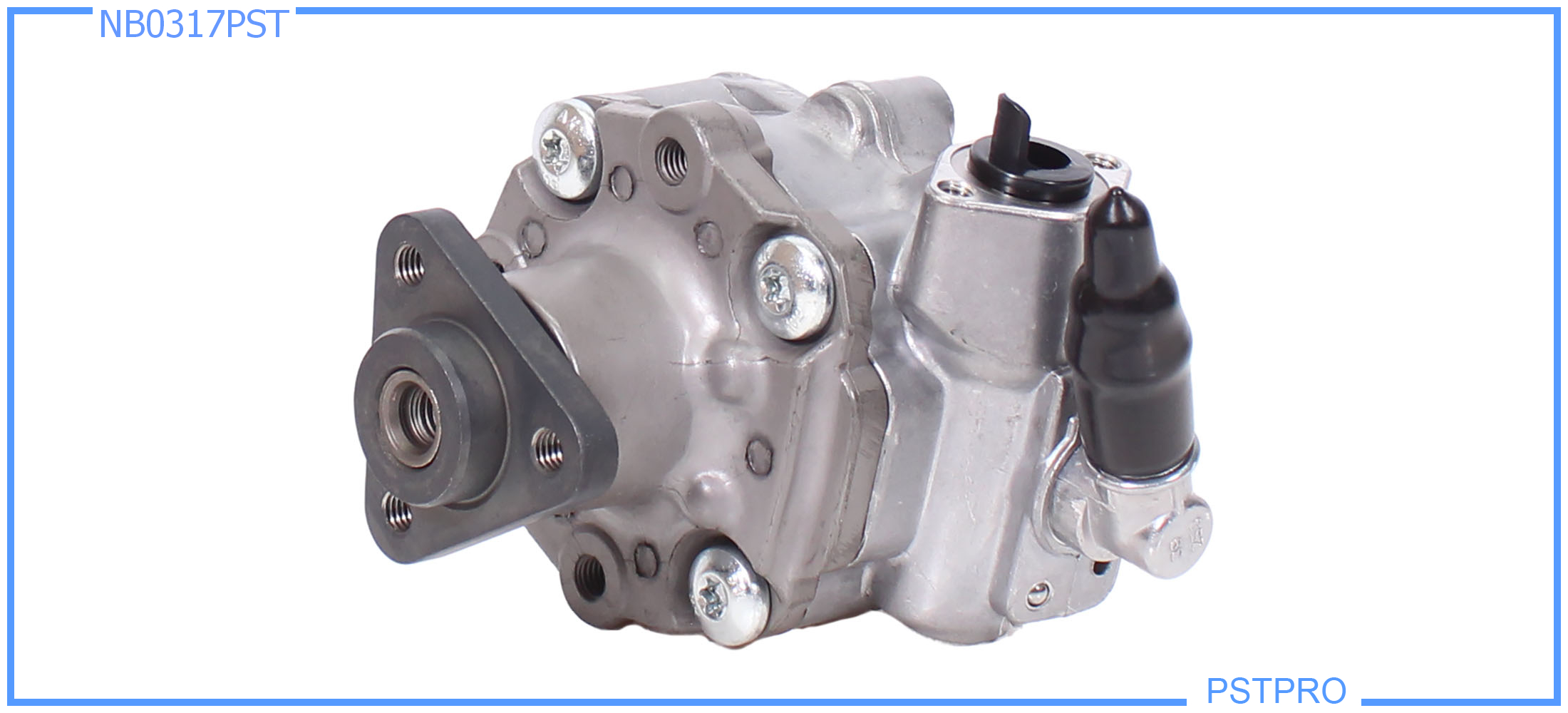 Насос ГУР Porsche Cayenne 2003-, VW Touareg 2003-, AUDI Q5 2008-2017 треугольный фланец, с 3-мя точками крепления