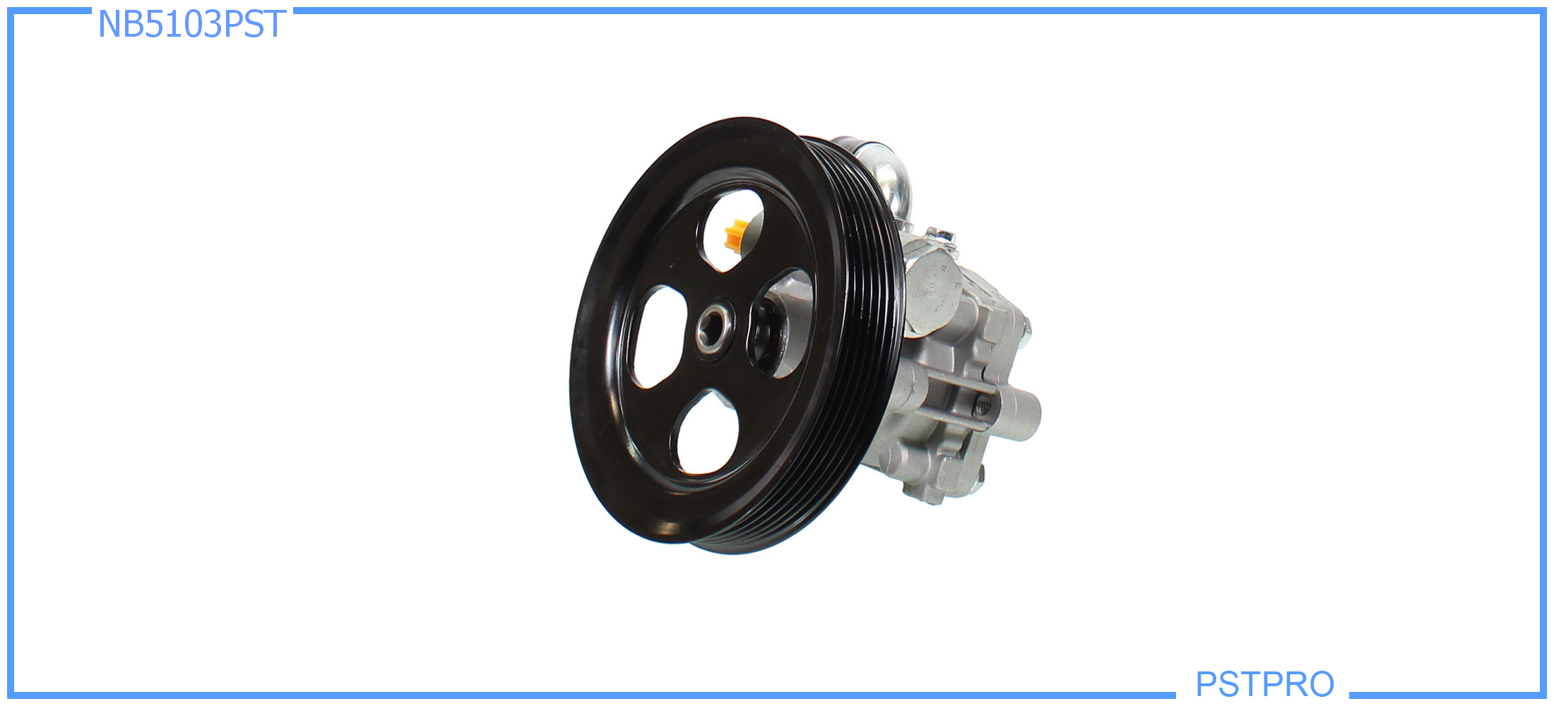 Насос ГУР Mitsubishi Lancer Evolution IX (CT, CS) 2003-, Mitsubishi Lancer IX V2.0 (CS_A, CS_W) 2003- шкив 6РК, диаметр шкива 143мм, датчик