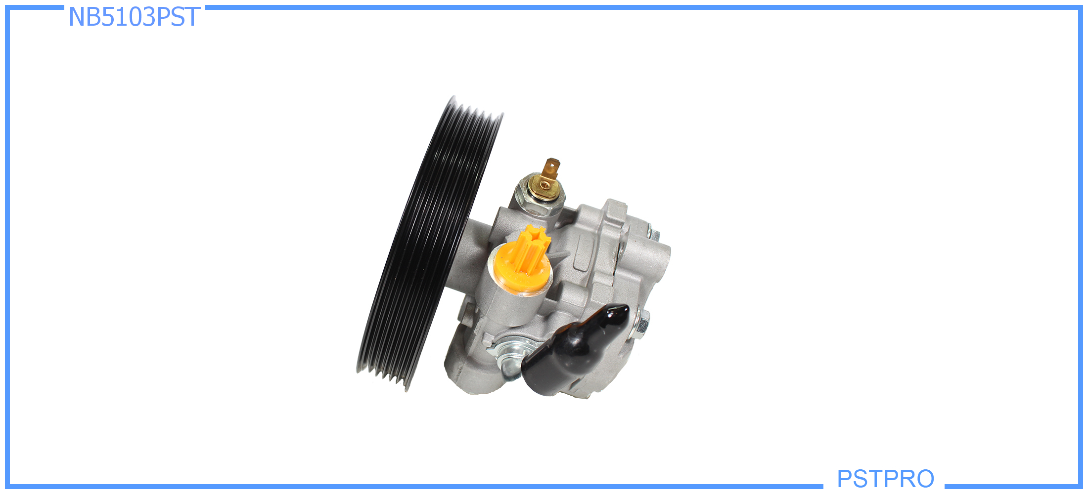 Насос ГУР Mitsubishi Lancer Evolution IX (CT, CS) 2003-, Mitsubishi Lancer IX V2.0 (CS_A, CS_W) 2003- шкив 6РК, диаметр шкива 143мм, датчик