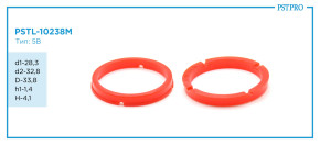 Втулка рулевой рейки с ГУР PSTL-10238M Audi A6 d1-28,3 d2-32,8 D-33,8 h1-1,4 H-4,1 Тип: 5B