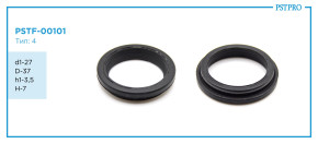 Сальник d1-27 D-37 h1-3,5 H-7 Тип: 4