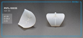 Фолье-вставка бокового поджима с круглым поджимом VW Transporter T5 / T6 2003- Ø28