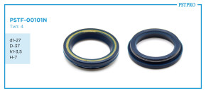 Сальник d1-27 D-37 h1-3,5 H-7 Тип: 4