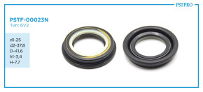 Сальник d1-25 d2-37,8 D-41,6 h1-3,4 H-7,7 Тип: 6V2