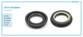 Сальник d1-25 d2-37,8 D-41,24 h1-4,4 H-7,3 Тип: 6V2