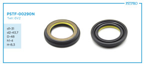 Сальник d1-31 d2-43,7 D-48 h1-4 H-8,3 Тип: 6V1