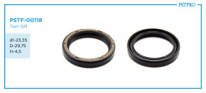 Сальник d1-23,35 D-29,75 H-4,5 Тип: 0M