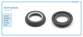 Сальник d1-23 d2-34,2 D-38 h1-3,2 H-8 Тип: 6V2