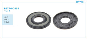 Сальник d1-17 D-43 H-3,5 Тип: 3