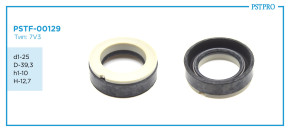 Сальник d1-25 D-39,3 h1-10 H-12,7 Тип: 7V3