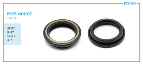 Сальник d1-27 D-37 h1-3,5 H-7 Тип: 4