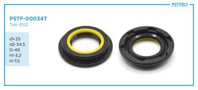 Сальник d1-23 d2-34,5 D-40 h1-3,2 H-7,5 Тип: 6V2