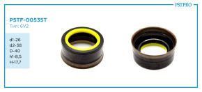 Сальник d1-26 d2-38 D-40 h1-8,5 H-17,7 Тип: 6V2