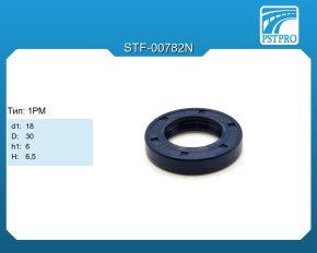 Сальник d1-18 D-30 h1-6 H-6,5 Тип: 1PM