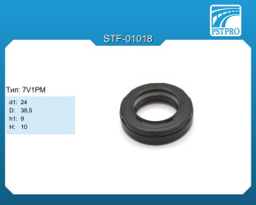 Сальник d1-24 D-38,5 h1-9 H-10 Тип: 7V1PM